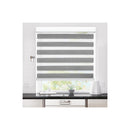 Blackout Zebra Roller Blind Curtains Grey