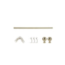 Curtain Rod Steel Quiet Rail Pole Set