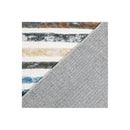 Floor Rug Short Pile Washable Carpet Soft Plush Non Slip Stripe