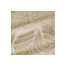Floor Rug Soft Embossed Carpet Non Slip Plush Shaggy Leaf Pattern