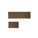Kitchen Rug 2Pcs Woven Non Slip Absorbent Brown