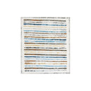 Floor Rug Short Pile Washable Carpet Soft Plush Non Slip Stripe