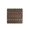 10X Floor Tiles Plastic Decking Coffee