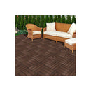 10X Floor Tiles Plastic Decking Coffee