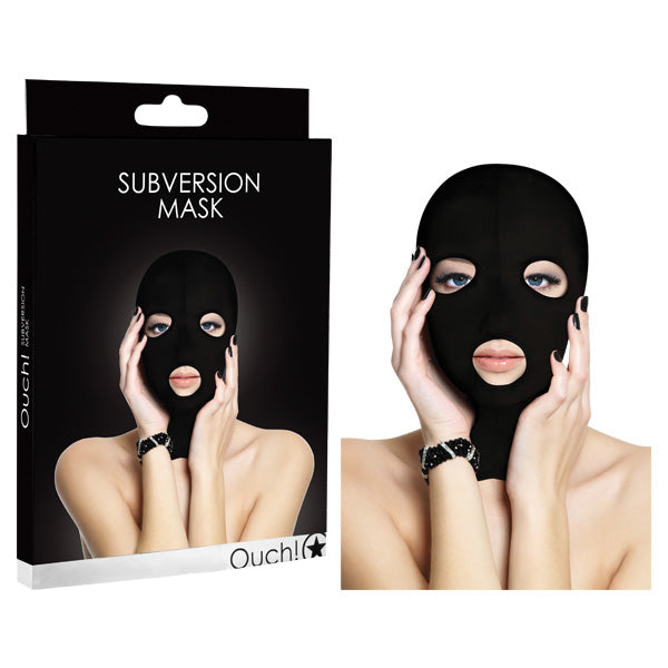 Ouch Black Hood Mask