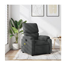 Massage Recliner Chair Dark Grey Fabric