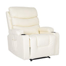 Massage Recliner Chair Celina Cream