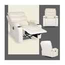 Massage Recliner Chair Celina Cream