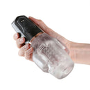 Renegade Avenger Clear Black Usb Rechargeable Sucking Masturbator