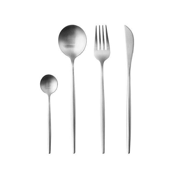 24 Pieces Cutlery Set Stainless Dinner Steak Knife Fork Spoon Teaspoon