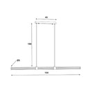 Maxwell 150 Ribbed Cts Led Pendant