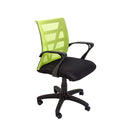 Mesh Back Home Office Meeting Chair Lime Mesh Black Fabric Seat Pan