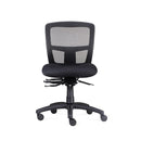 Mesh Heavy Duty Ergo Task Chair Black Fabric