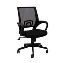 Mesh Home Office Meeting Chair With Lumbar Support Black