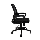 Mesh Home Office Meeting Chair With Lumbar Support Black