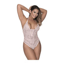 Mesh And Lace Teddy Blush