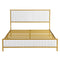 Metal Bed Frame Under Bed Storage Beige
