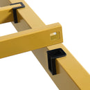 Metal Bed Frame Under Bed Storage Beige