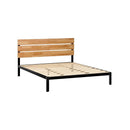 Metal Bed Frame With Headboard Minimalist Mattress Base Platform