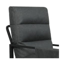 Metal Framed Lounge Chair Corduroy