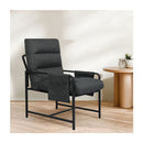 Metal Framed Lounge Chair Corduroy
