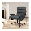 Metal Framed Lounge Chair Corduroy