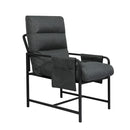 Metal Framed Lounge Chair Corduroy