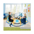 Kids Metal Rocking Seesaw With Handlebars For Indoor And Outdoor Play
