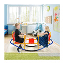 Kids Metal Rocking Seesaw With Handlebars For Indoor And Outdoor Play