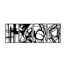 Metal Wall Art 4Pcs Abstract Minimalist Line Decor