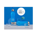 Mineral Water Bottle Plus A Mineral Stone Pouch Aqua Blue