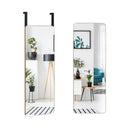 Rectangle Wall Mounted Mirror With Bamboo Frame