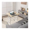 Mobile Stand Up Computer Desk With 2 Tilting Desktops For Office