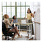 Mobile Stand Up Computer Desk With 2 Tilting Desktops For Office