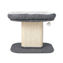 Modern Cat Tree Tower For Kittens Large Plush Perch For Indoor Gray