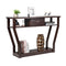 Modern Entryway Table with Storage Drawer for Office Brown