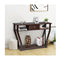 Modern Entryway Table with Storage Drawer for Office Brown