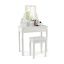 Modern Makeup Table With 10 Led Dimmable Bulbs For Women