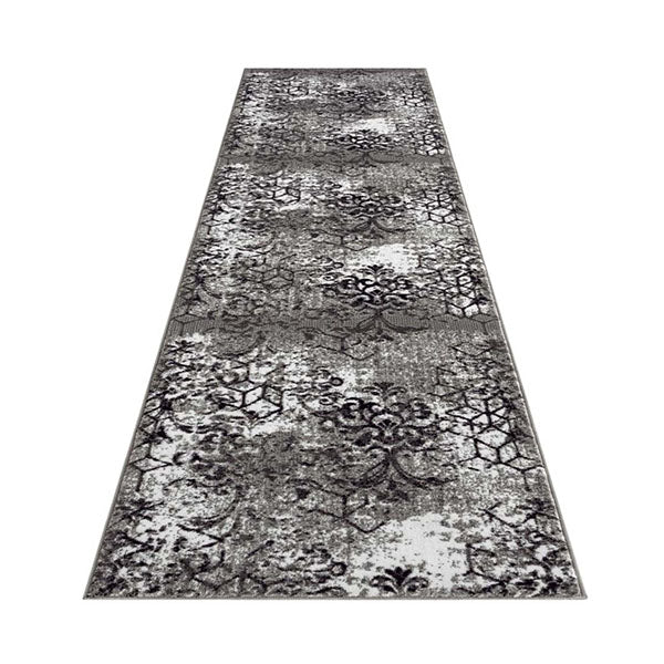 Modern Moongate Machine Light Grey Knotted Rug 120 X 170Cm