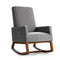 Modern Rocking Chair With Rubber Wood Base For Living Room