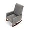 Modern Rocking Chair With Rubber Wood Base For Living Room