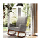 Modern Rocking Chair With Rubber Wood Base For Living Room