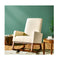 Modern Rocking Chair With Rubber Wood Base For Living Room