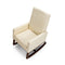 Modern Rocking Chair With Rubber Wood Base For Living Room