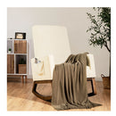 Modern Rocking Chair With Rubber Wood Base For Living Room