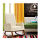 Modern Rocking Chair With Rubber Wood Base For Living Room