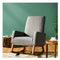 Modern Rocking Chair With Rubber Wood Base For Living Room