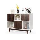 Modern Storage Cabinet With 3 Doors 6 Compartments For Home Office