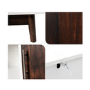 Modern Storage Cabinet With 3 Doors 6 Compartments For Home Office