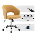 Modern Swivel Back Home Office Leisure Chair With Adjustable Height